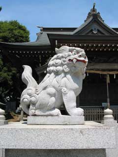 岡崎神社の狛犬（左・吽）